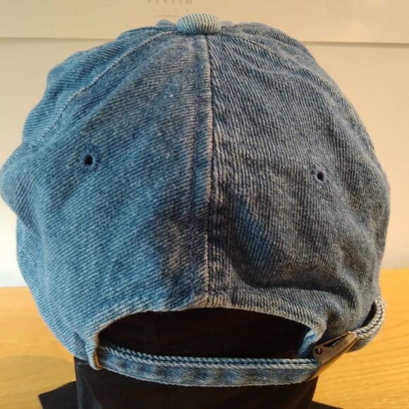 Vintage San Diego Suede Brim Strap Back Denim Hat - Picture 5 of 8